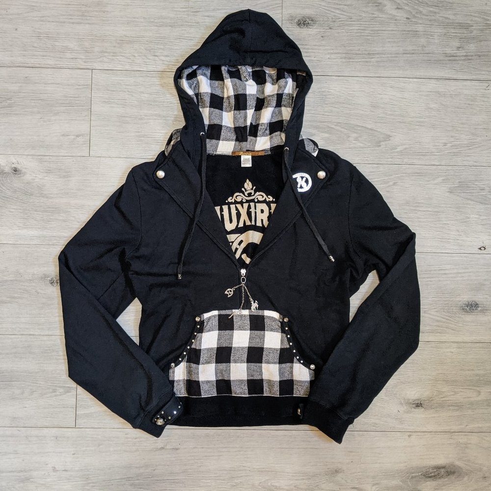 Luxurie Only in Dreams Black Hoody L